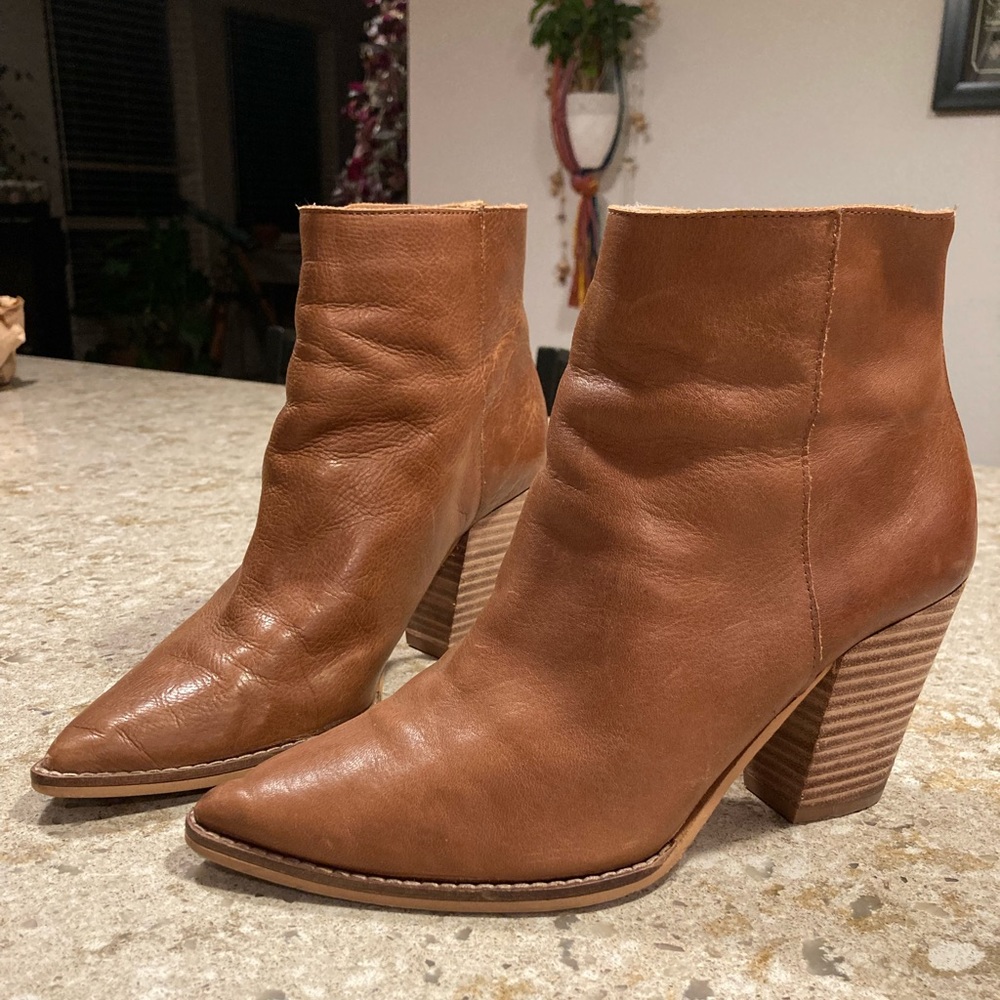 Adalan Leather Bootie